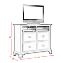 Elements International Canton Cherry CN600TV Media Chest IMAGE 4