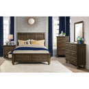 Elements International Chatham CH650QB Queen Platform 4-Drawer Storage Bed - Dark Walnut IMAGE 10