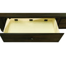 Elements International Chatham CH650QB Queen Platform 4-Drawer Storage Bed - Dark Walnut IMAGE 7