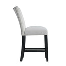 Elements International Francesca CFC300CVSC Counter Height Dining Chair - Gray IMAGE 3