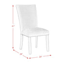 Elements International Francesca CFC300VSC Dining Chair - Gray IMAGE 12