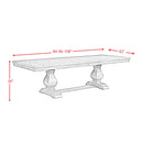 Elements International Gramercy DGC500DTTB Dining Table IMAGE 9