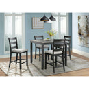 Elements International Martin Gray DMT3005CS 5 pc Counter Height Dinette IMAGE 1