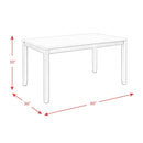 Elements International Martin Gray DMT3006DS 6 pc Dinette IMAGE 16