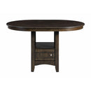 Elements International Max DMX950PT Counter Height Dining Table - Walnut IMAGE 2