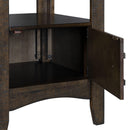 Elements International Max DMX950PT Counter Height Dining Table - Walnut IMAGE 7