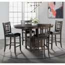 Elements International Max DMX950PT Counter Height Dining Table - Walnut IMAGE 8