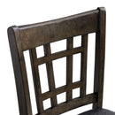 Elements International Max DMX600SC Counter Height Side Chair- Walnut IMAGE 6