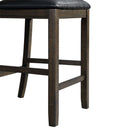 Elements International Max DMX600SC Counter Height Side Chair- Walnut IMAGE 9