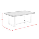 Elements International Nadia CDND100DTB Dining Table IMAGE 9