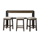 Elements International Caesar TCA100BTSP 4 pc Counter Height Dinette IMAGE 2