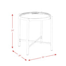 Elements International Edith CEH100ET Round End Table IMAGE 8