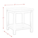 Elements International Kansas CKS100ETE End Table IMAGE 10