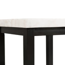 Elements International Marcello CML100ETE White Marble Square End Table IMAGE 5