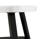 Elements International Trinity CTN100CT White Marble Top Coffee Table IMAGE 5