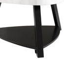 Elements International Trinity CTN100CT White Marble Top Coffee Table IMAGE 6