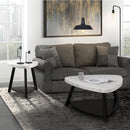 Elements International Trinity CTN100CT White Marble Top Coffee Table IMAGE 8