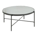 Elements International Vienna CSO100CTMB Round Coffee Table with Marble Top IMAGE 1