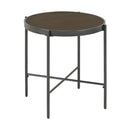 Elements International Vienna CSO100ETWD End Table with Wooden Top IMAGE 1