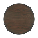 Elements International Vienna CSO100ETWD End Table with Wooden Top IMAGE 3
