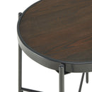 Elements International Vienna CSO100ETWD End Table with Wooden Top IMAGE 4
