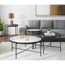 Elements International Vienna CSO100ETGL End Table with Glass Top IMAGE 5