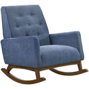 Elements International Marius Rocking Chair - Blue IMAGE 1