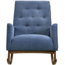 Elements International Marius Rocking Chair - Blue IMAGE 2