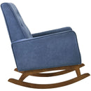 Elements International Marius Rocking Chair - Blue IMAGE 3