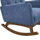 Elements International Marius Rocking Chair - Blue IMAGE 4