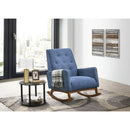 Elements International Marius Rocking Chair - Blue IMAGE 5