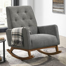 Elements International Marius Rocking Chair - Dark Grey IMAGE 1