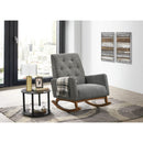 Elements International Marius Rocking Chair - Dark Grey IMAGE 2