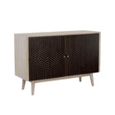 Coaster Furniture Ixora 953430 2-door Wood Accent Cabinet - White Washed and Black IMAGE 1