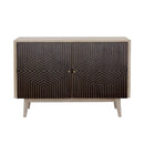 Coaster Furniture Ixora 953430 2-door Wood Accent Cabinet - White Washed and Black IMAGE 2