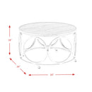 Elements International Alexis CAX100CTE Round Coffee Table IMAGE 11