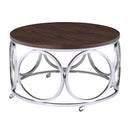 Elements International Alexis CAX100CTE Round Coffee Table IMAGE 1