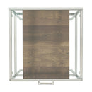 Elements International Matrix CTMX100ET Square Storage End Table IMAGE 4