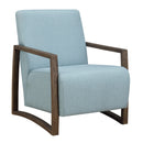 Elements International Furman UFM377100E Accent Chair - Light Blue IMAGE 1