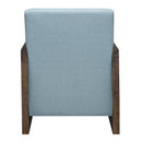 Elements International Furman UFM377100E Accent Chair - Light Blue IMAGE 4