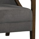 Elements International Hopkins UHK526101E Accent Chair - Charcoal/Espresso IMAGE 8