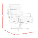 Elements International Kota UKA3200102SWE Swivel Accent Chair - Blue IMAGE 12