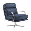 Elements International Kota UKA3200102SWE Swivel Accent Chair - Blue IMAGE 1