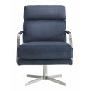 Elements International Kota UKA3200102SWE Swivel Accent Chair - Blue IMAGE 2