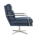 Elements International Kota UKA3200102SWE Swivel Accent Chair - Blue IMAGE 3