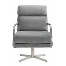 Elements International Kota UKA3204102SWE Swivel Accent Chair - Gray IMAGE 2