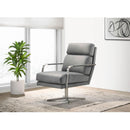 Elements International Kota UKA3204102SWE Swivel Accent Chair - Gray IMAGE 5