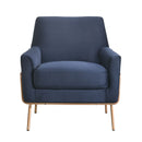 Elements International Lampur ULP3200100E Accent Arm Chair - Blue IMAGE 2