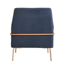 Elements International Lampur ULP3200100E Accent Arm Chair - Blue IMAGE 4
