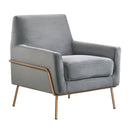 Elements International Lampur ULP3204100E Accent Arm Chair - Gray IMAGE 1